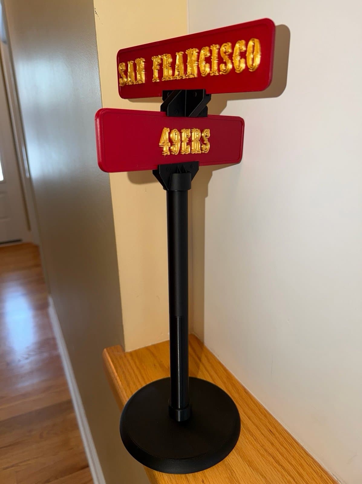 San Francisco 49ers mini street sign! 15 inches tall - great for your desk!