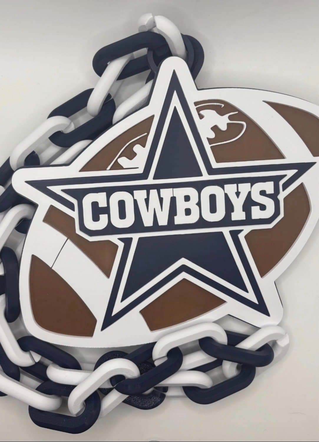 Dallas Cowboys hype fan chain extra large necklace