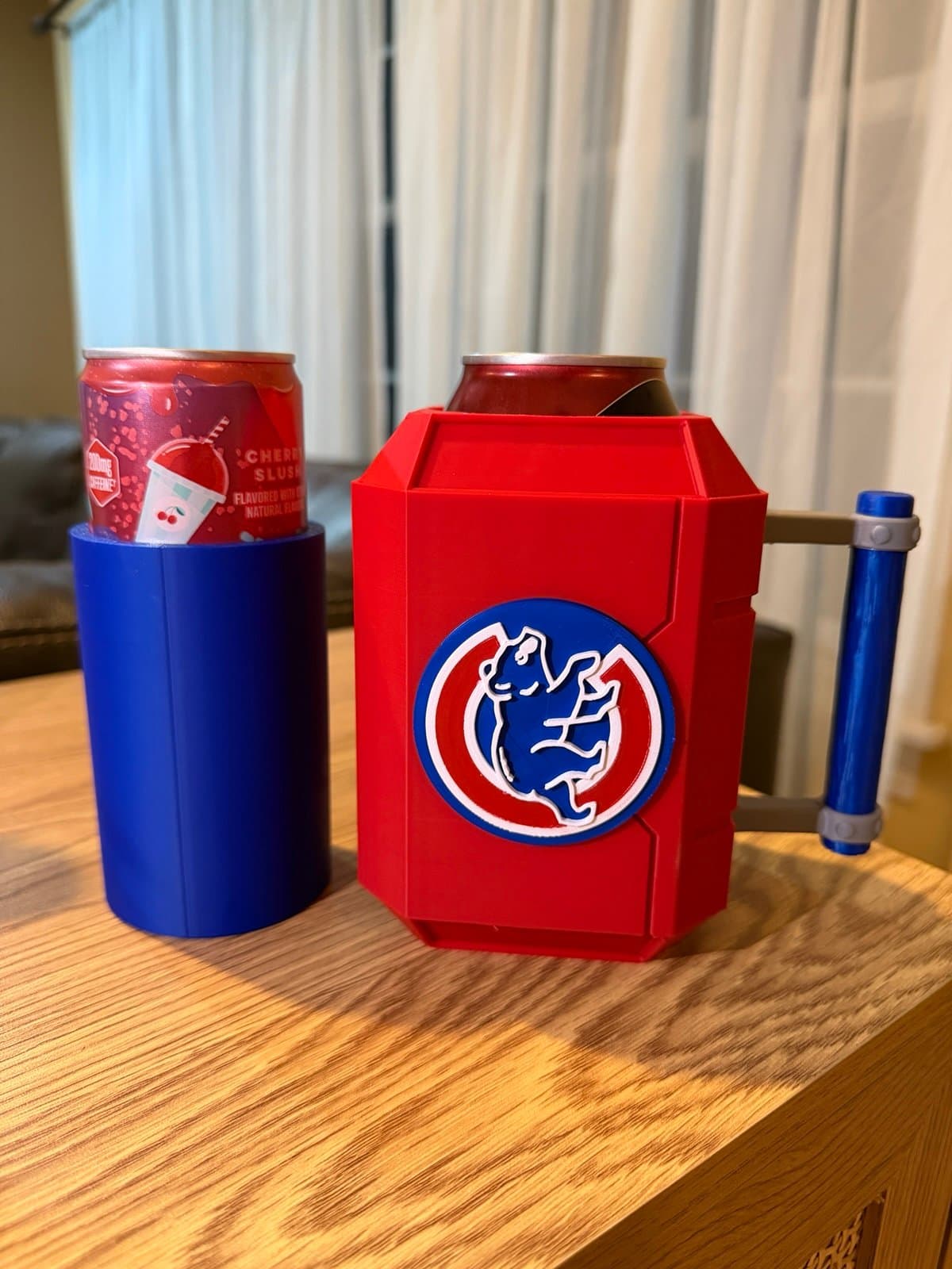 Chicago Cubs inspired Thor Mjolnir Can Koozie