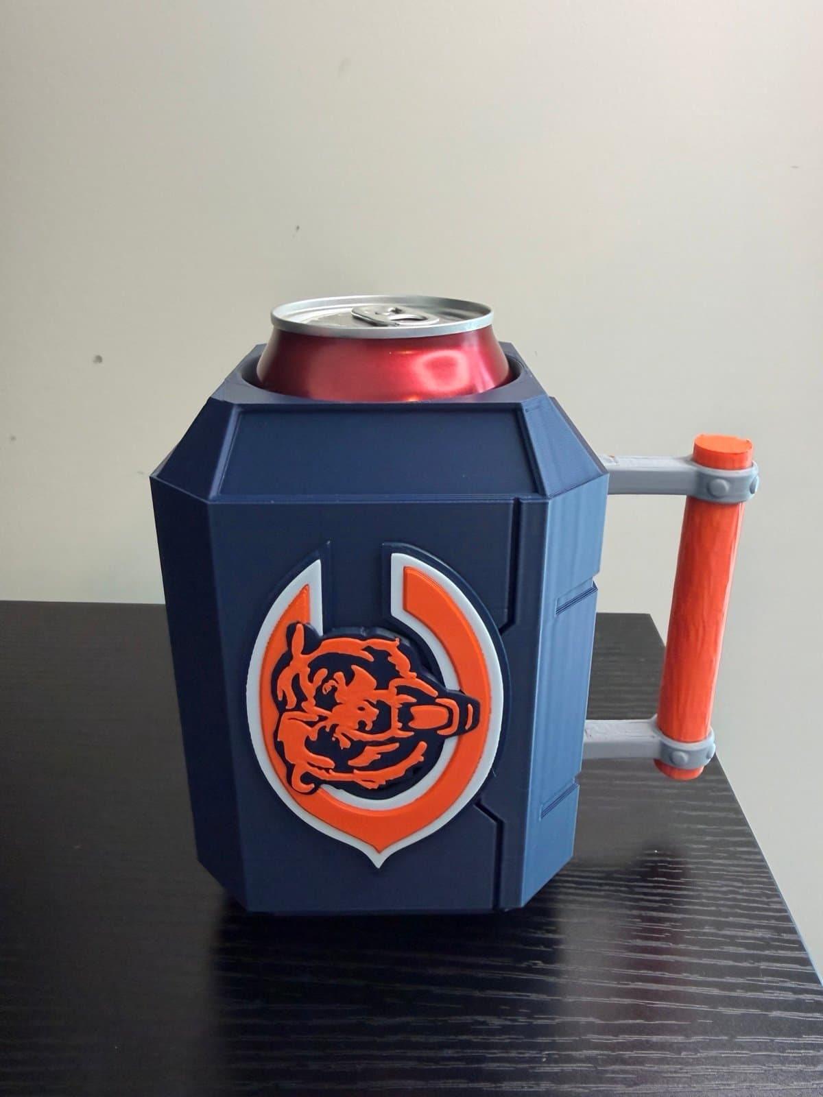 Chicago Bears inspired Thor Mjolnir Can Koozie - Thumbnail 2