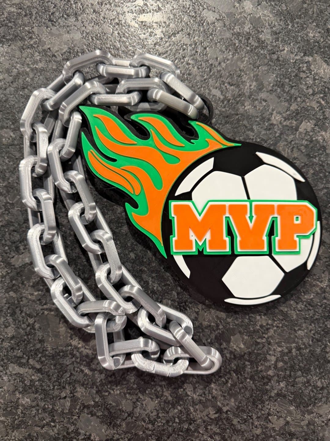 Soccer MVP Hype Chain necklace.