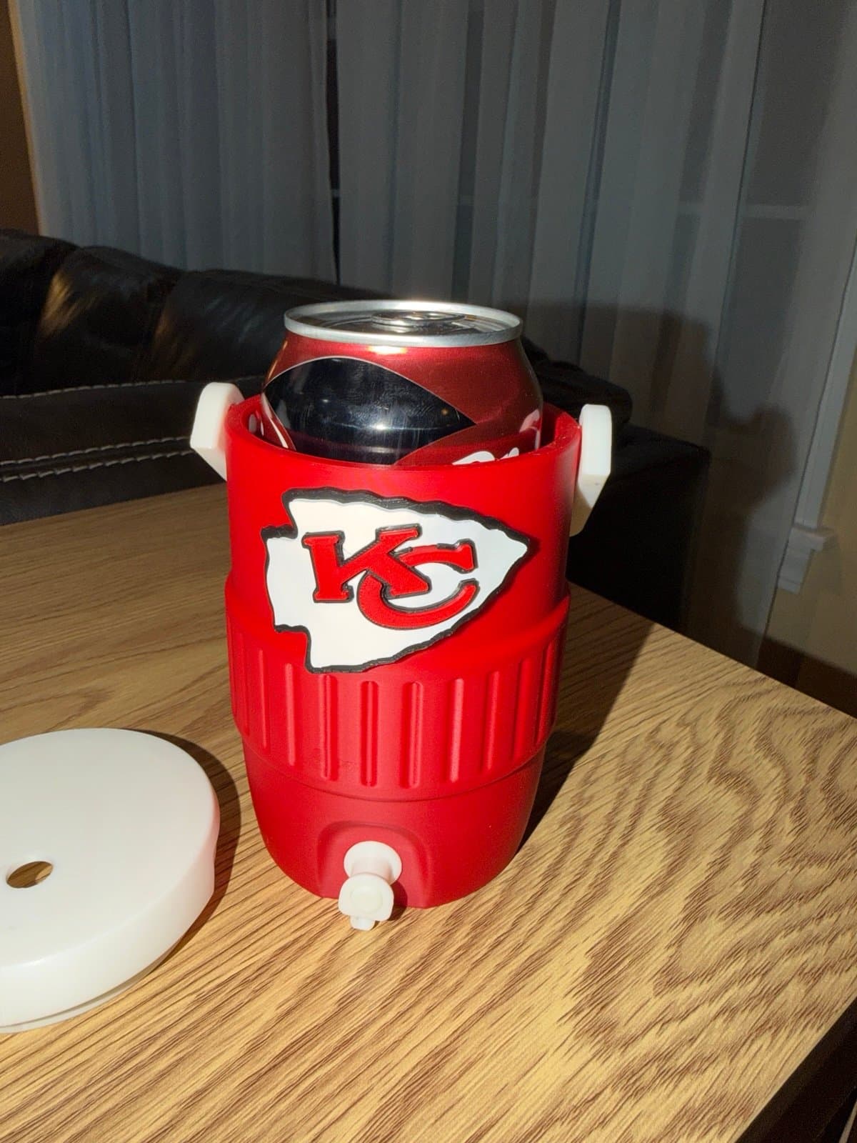 Kansas City Chiefs Cooler Can Koozies - holds 12 oz cans! As seen on TikTok! - Image 1