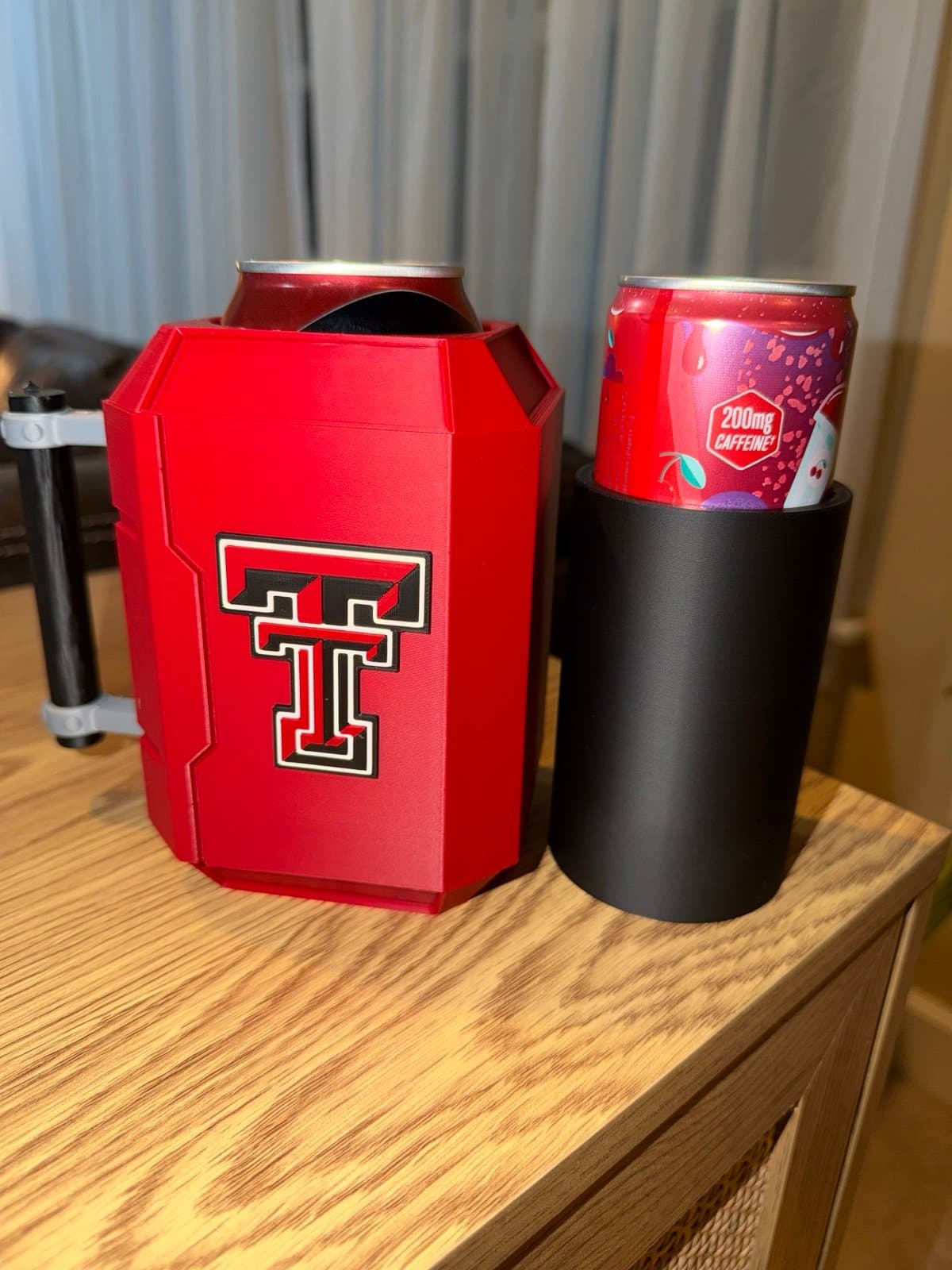 Texas Tech University inspired Thor Mjolnir Can Koozie - Image 1