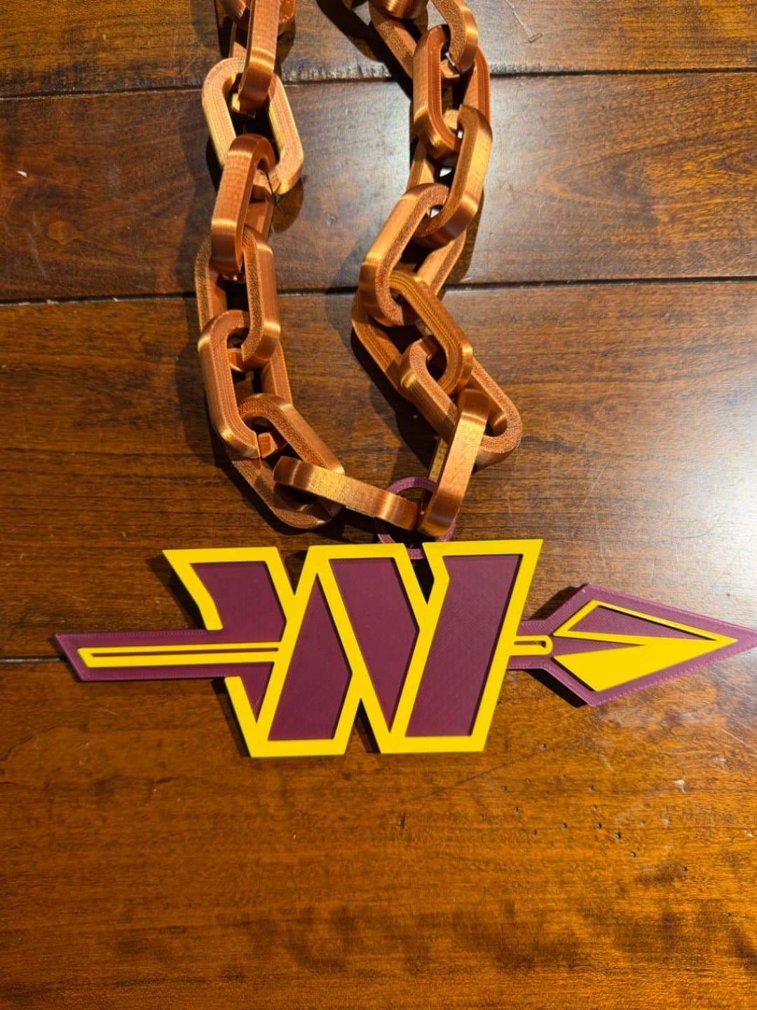 Washington Commanders "Spear" Oversized Necklace hype chain! - Image 1