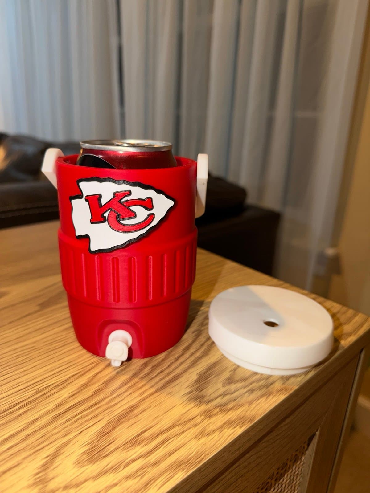 Kansas City Chiefs Cooler Can Koozies - holds 12 oz cans! As seen on TikTok! - Thumbnail 3