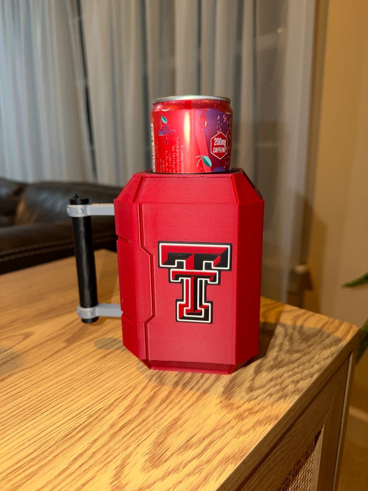 Texas Tech University inspired Thor Mjolnir Can Koozie - Thumbnail 3