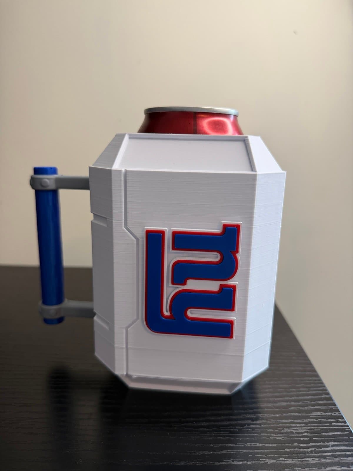 New York Giants inspired Thor Mjolnir Can Koozie - Thumbnail 2