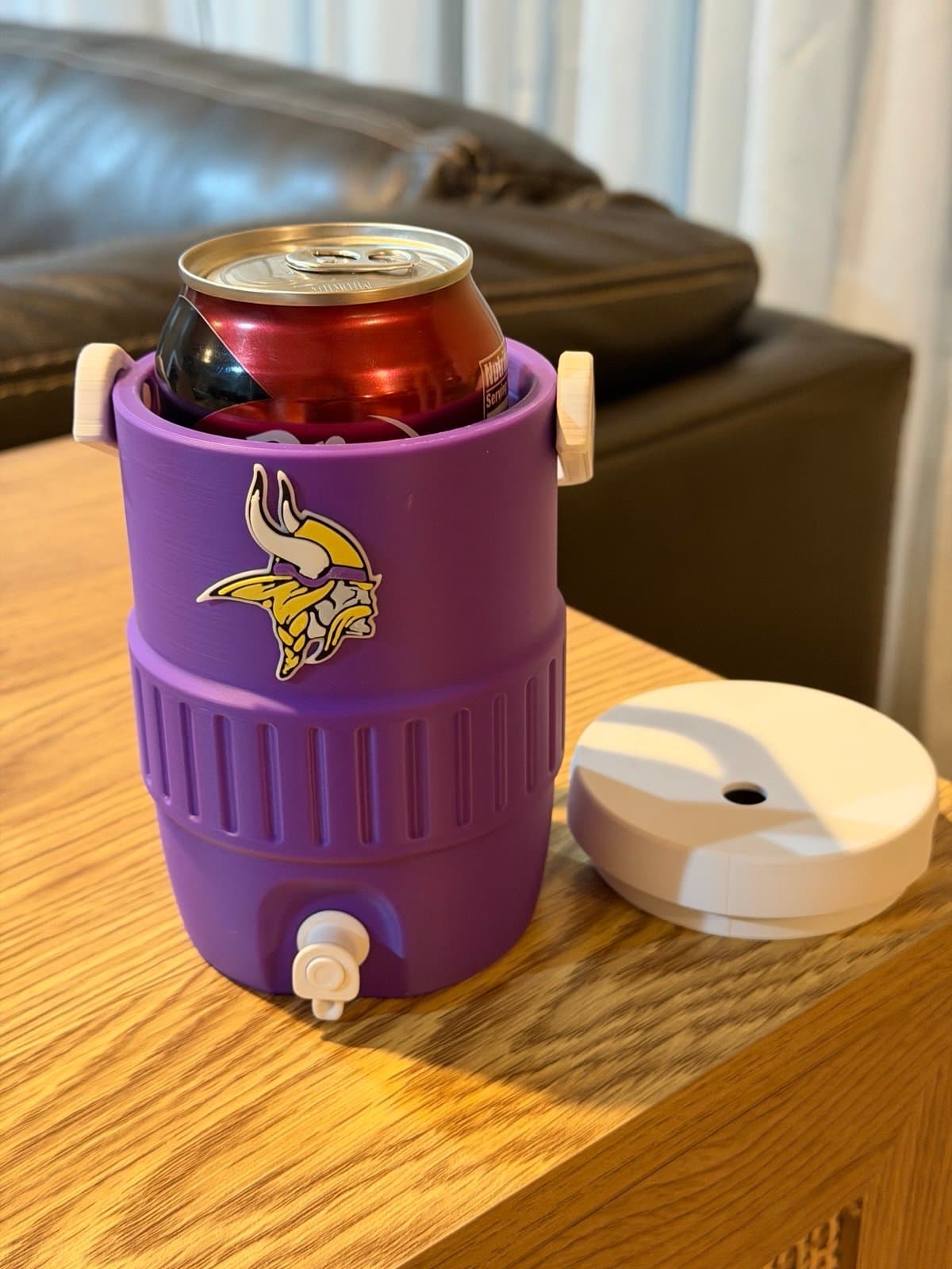 Minnesota Vikings Cooler Can Koozies - holds 12 oz cans! As seen on TikTok! - Thumbnail 2