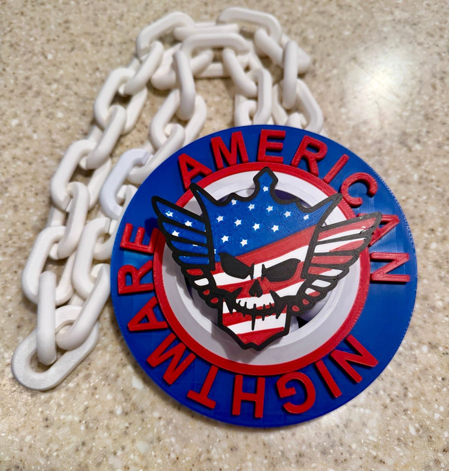 WWE Cody Rhodes American Nightmare spinning hype fan chain necklace! - Image 1