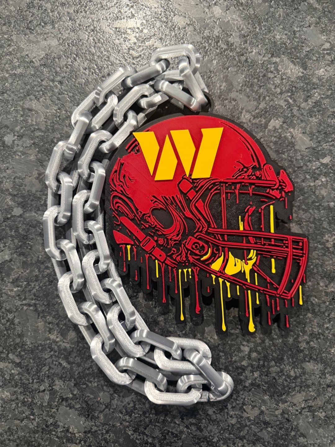 Washington Commanders drip style hype fan chain necklace! - Image 1