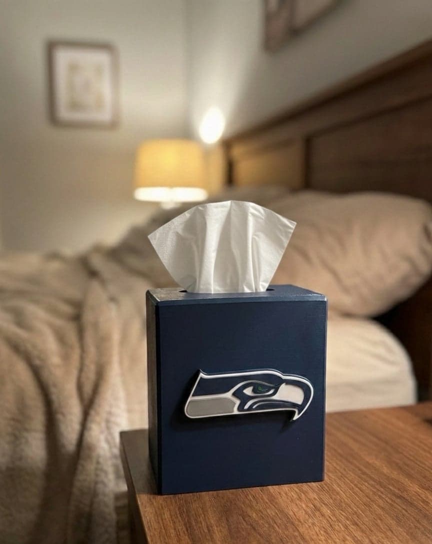 Seattle Seahawks tissue box cover - Image 1