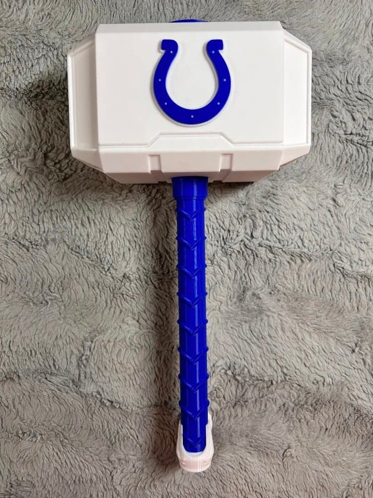Indianapolis Colts Thor inspired hammer and rock stand - Image 1