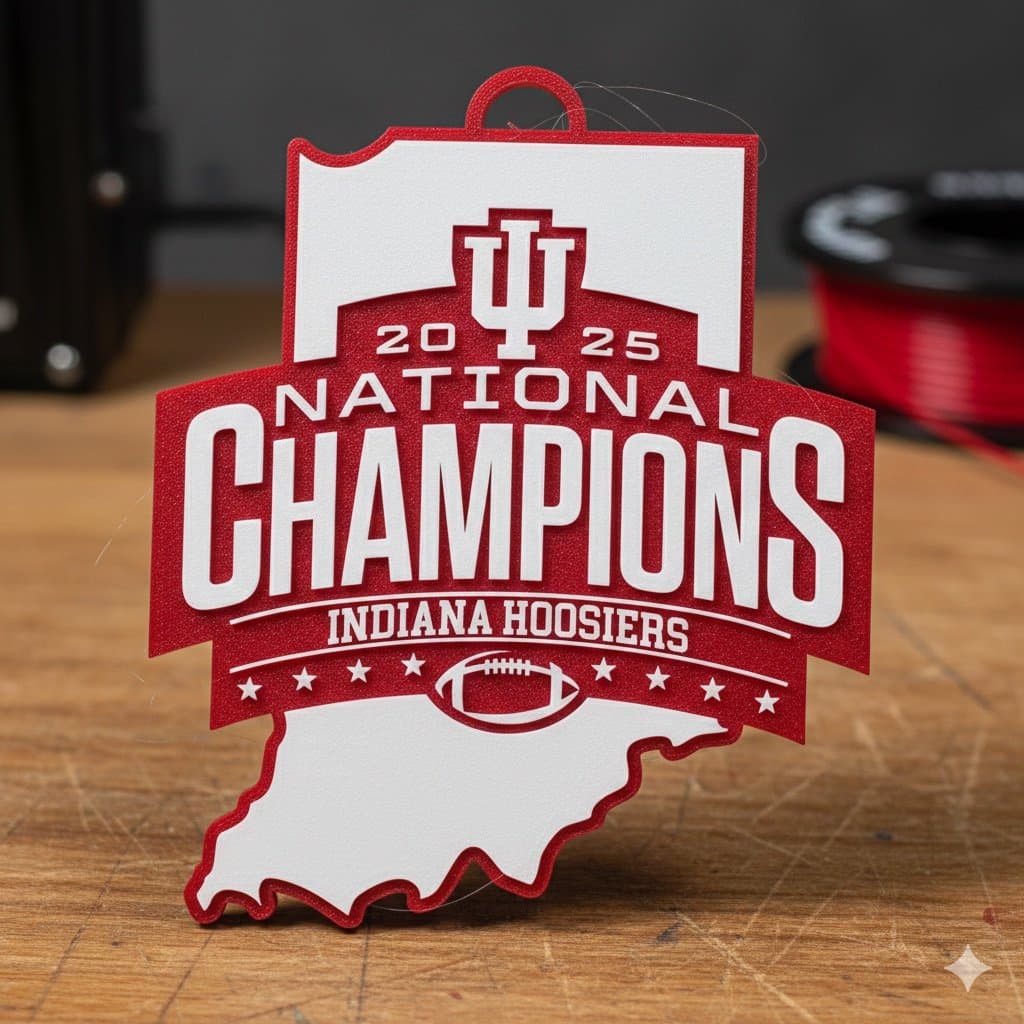 Indiana Hoosiers hype fan chain! Comes with your choice of chain colors! - Image 1