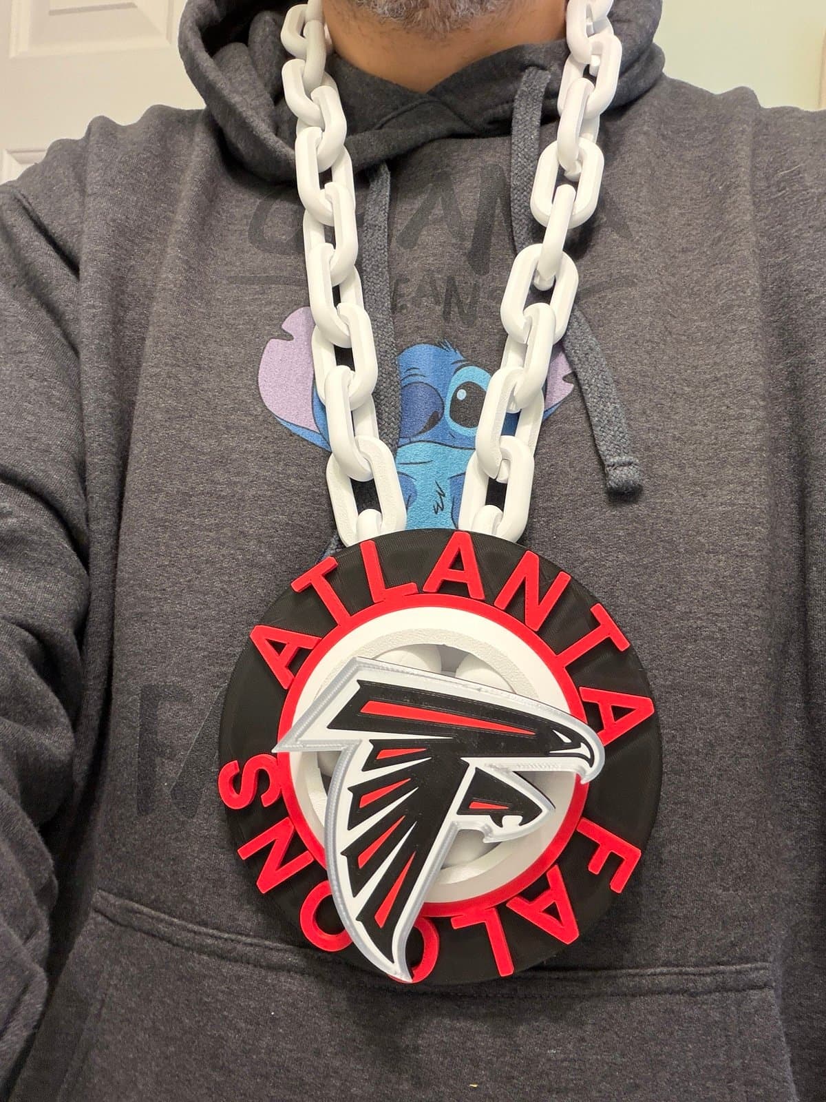 Altanta falcons spinning hype fan chain neckless - Image 1