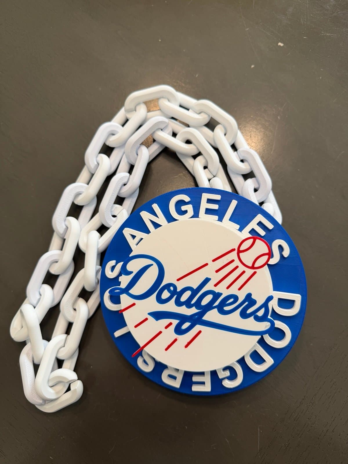 Los Angeles Dodgers Spinning hype fan chain necklace! - Image 1