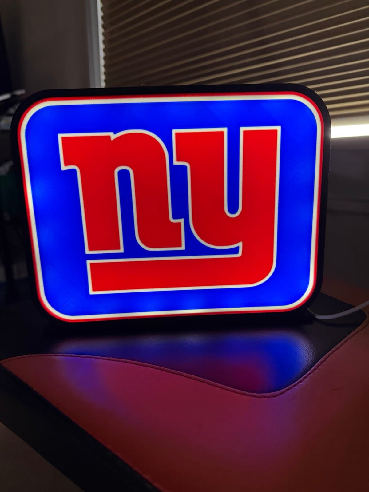 New York Giants LED light box - great desk or bedroom item! - Image 1