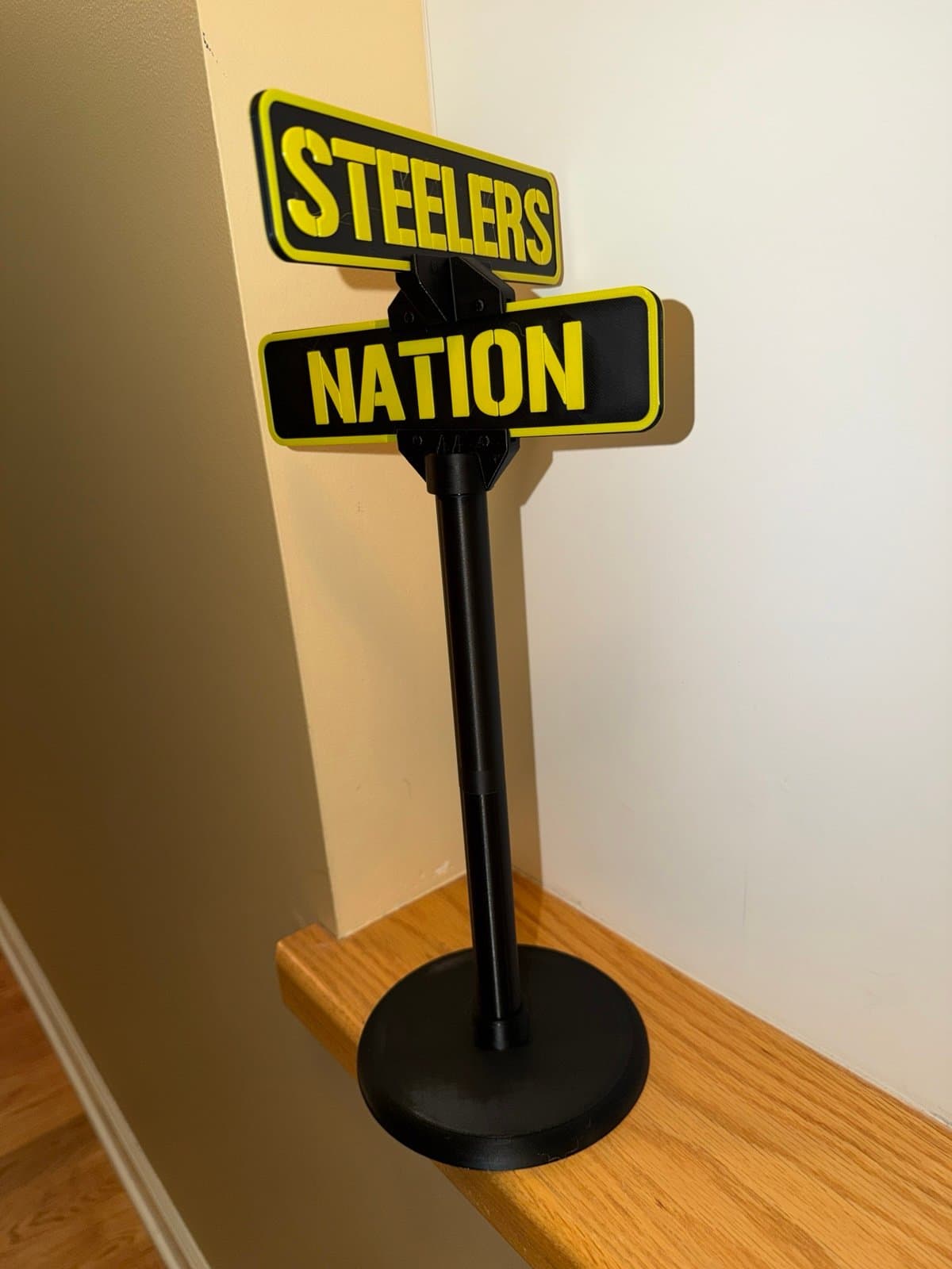 Pittsburgh Steelers custom made mini street sign - great for your desk - Image 1