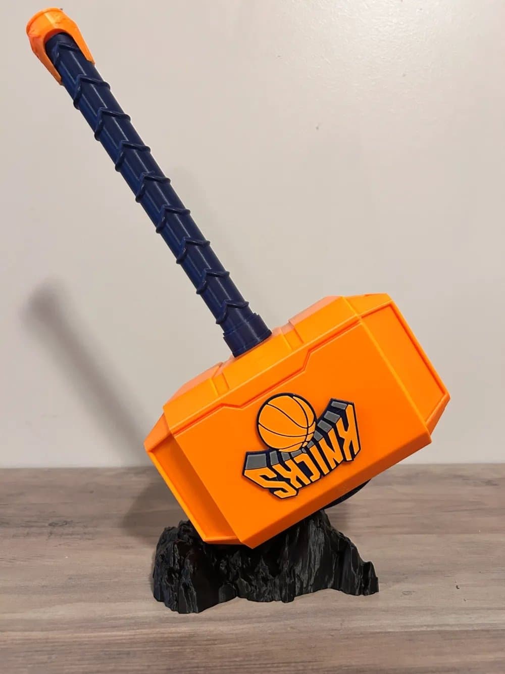 New York Knicks themed Mjolnir Thor's Hammer - 3D Printed Fan Art - Thumbnail 2