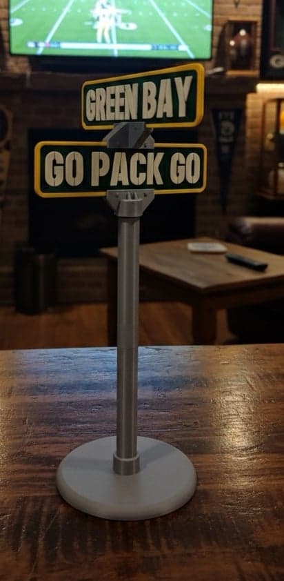 Green Bay Packers custom made mini sign - great for your desk - Image 1