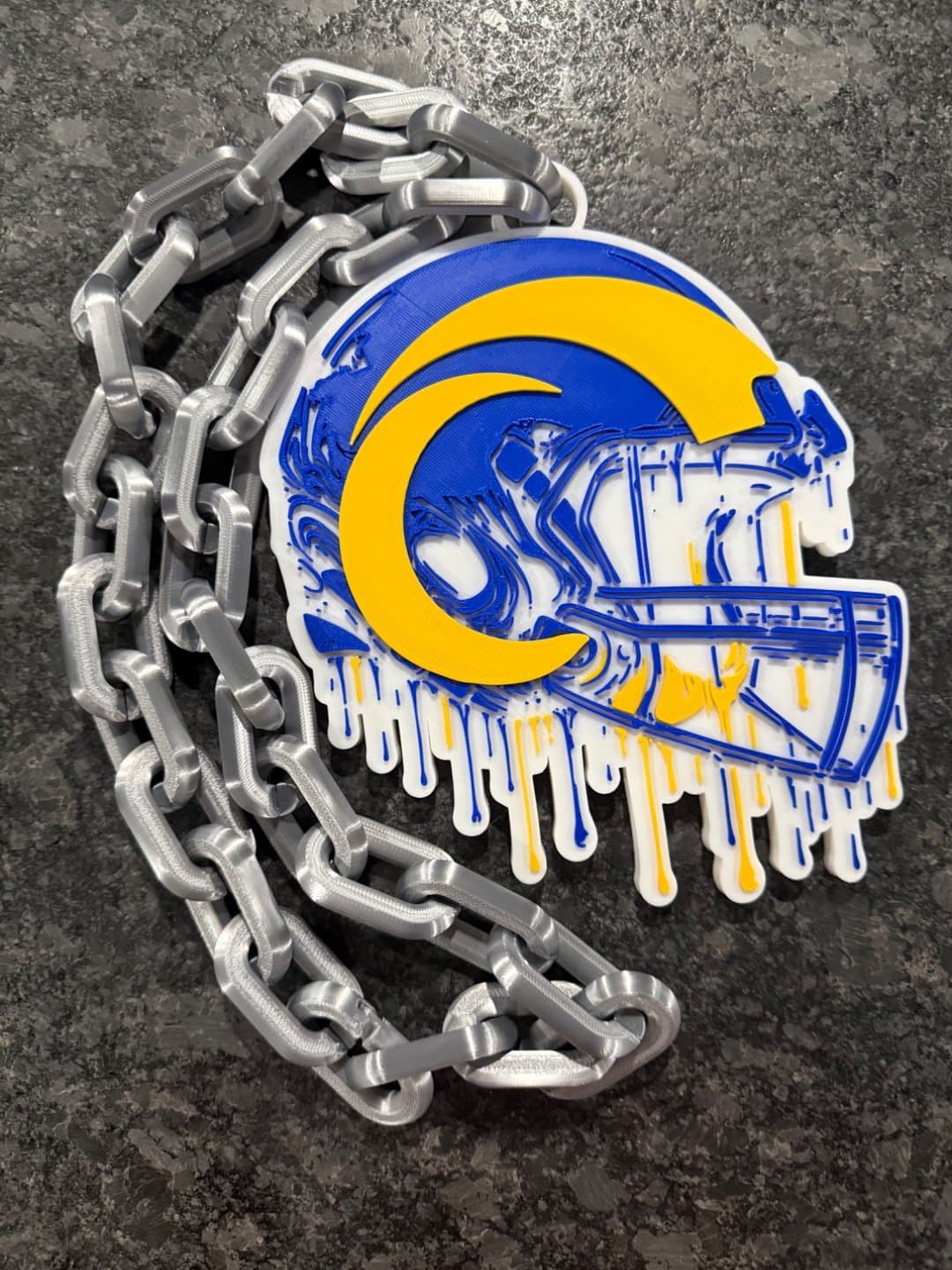 Los Angeles Rams Drip Style hype fan chain necklace! - Image 1