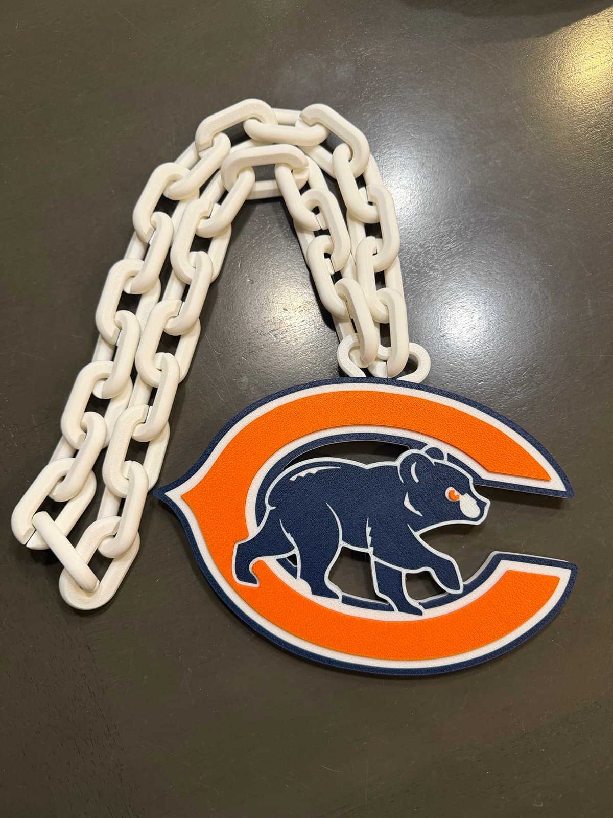 Chicago Crossover Chain! Bears and Cubs together! Unique fan item or gift! - Image 1