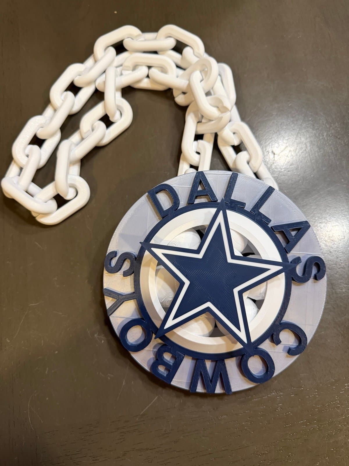 Dallas Cowboys spinning hype Fan chain necklace - Thumbnail 2