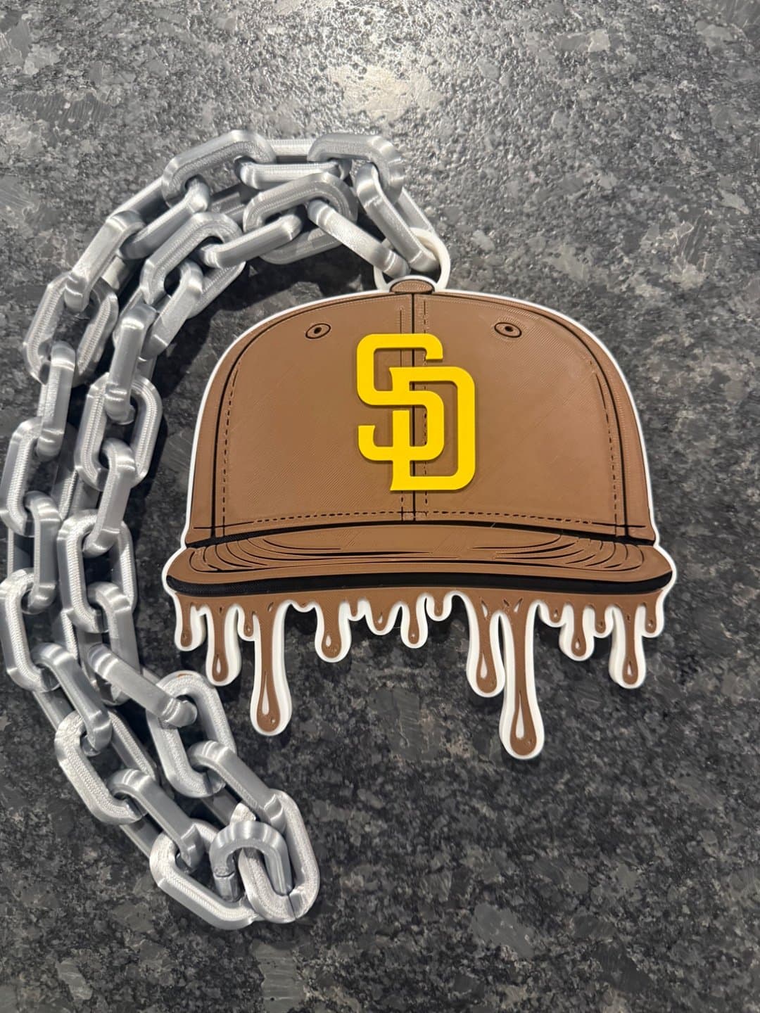 San Diego Padres Drip Baseball Cap Hype Chain - Image 1