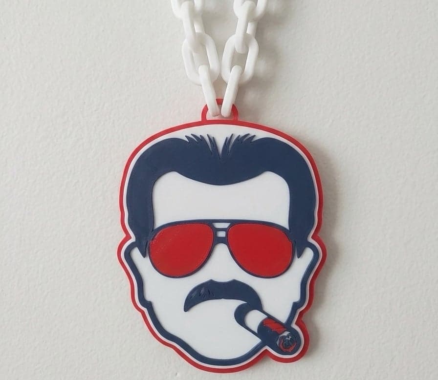 Mike Ditka face hype chain necklace! Chicago Bears! - Image 1