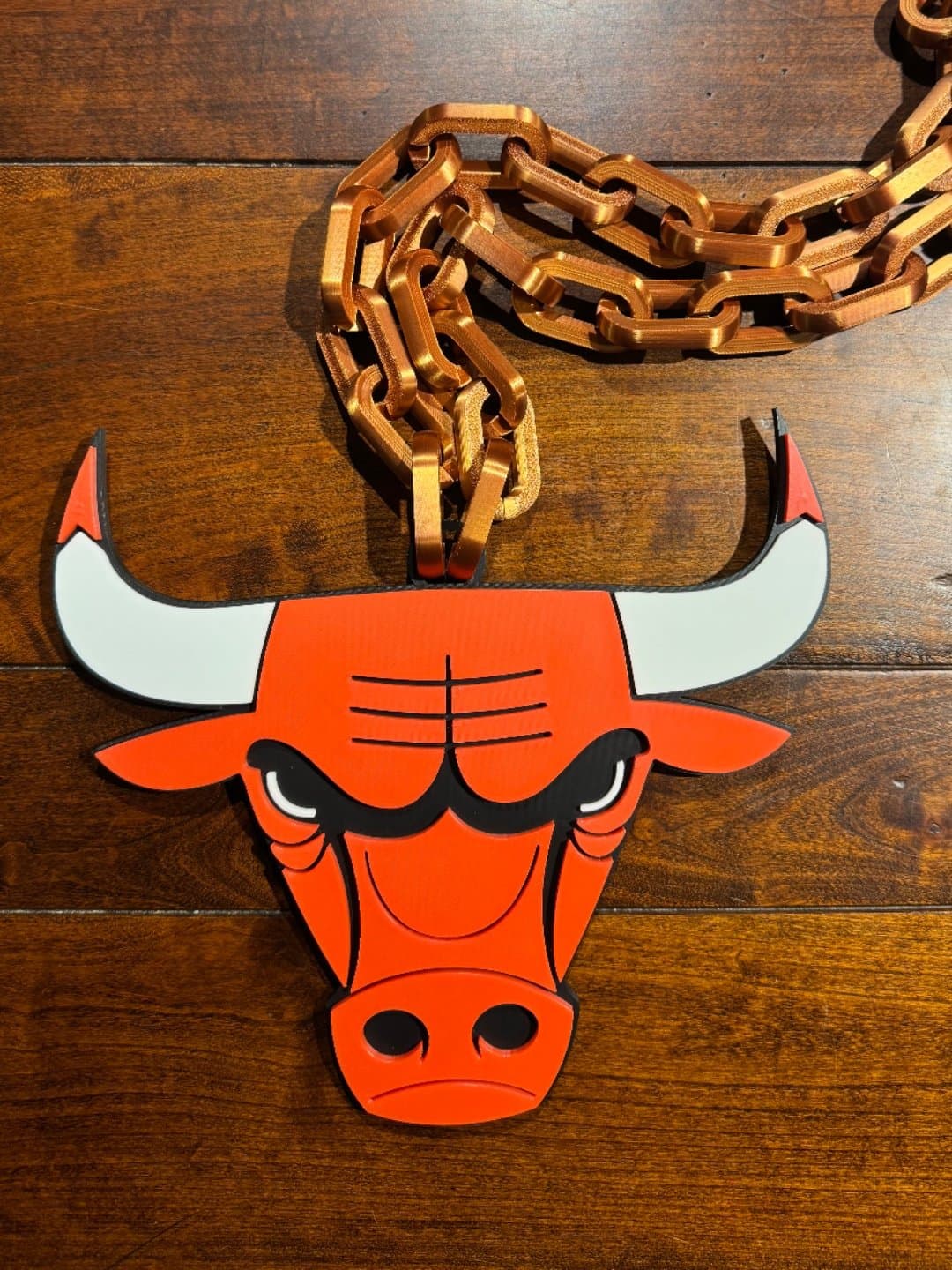 Chicago Bulls Oversized Necklace Logo hype chain! - Image 1