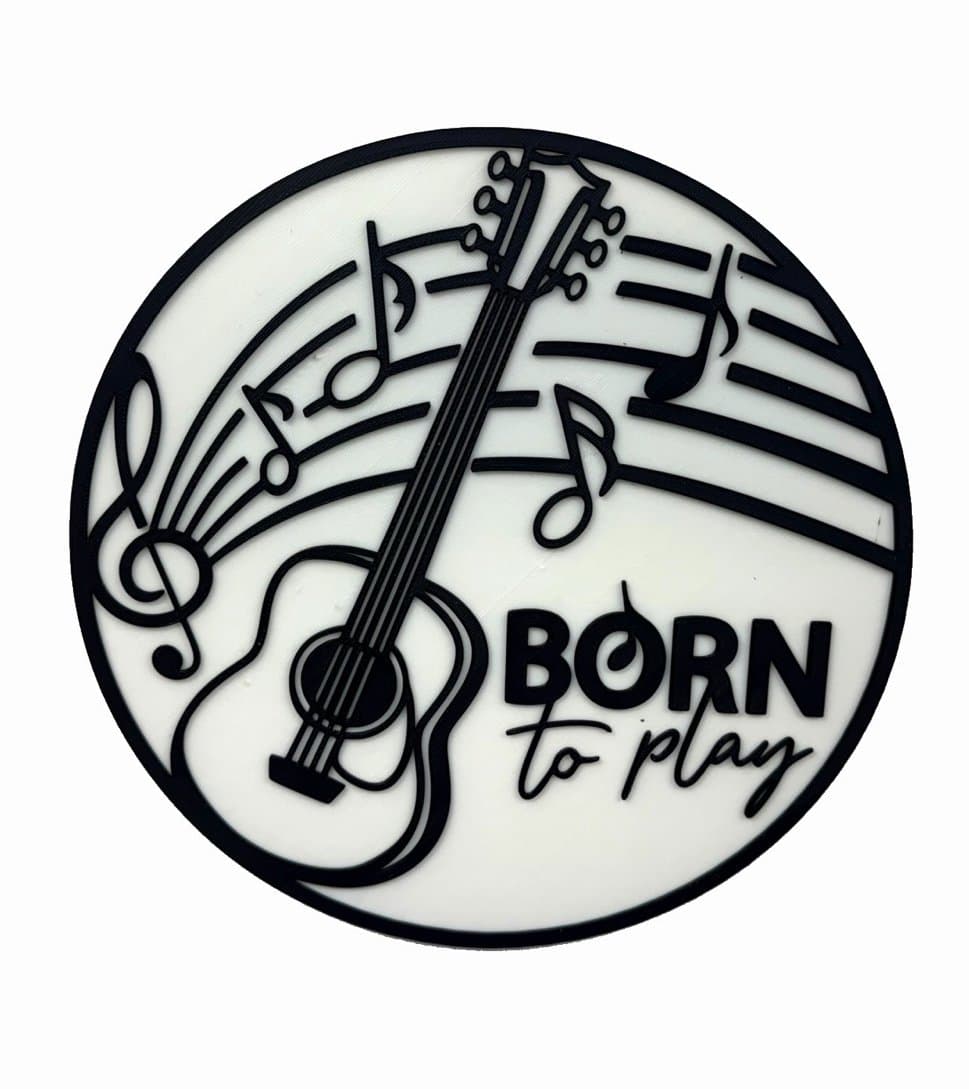 Born to Play - guitar sign or wall art - Image 1