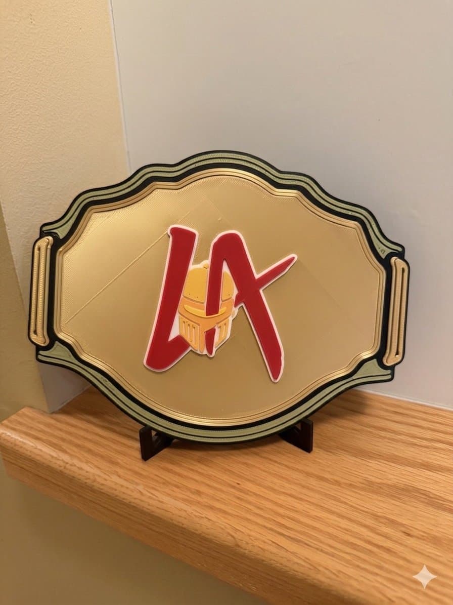 LA Knight WWE championship belt hype fan chain OR desk display! Pick one! - Image 1