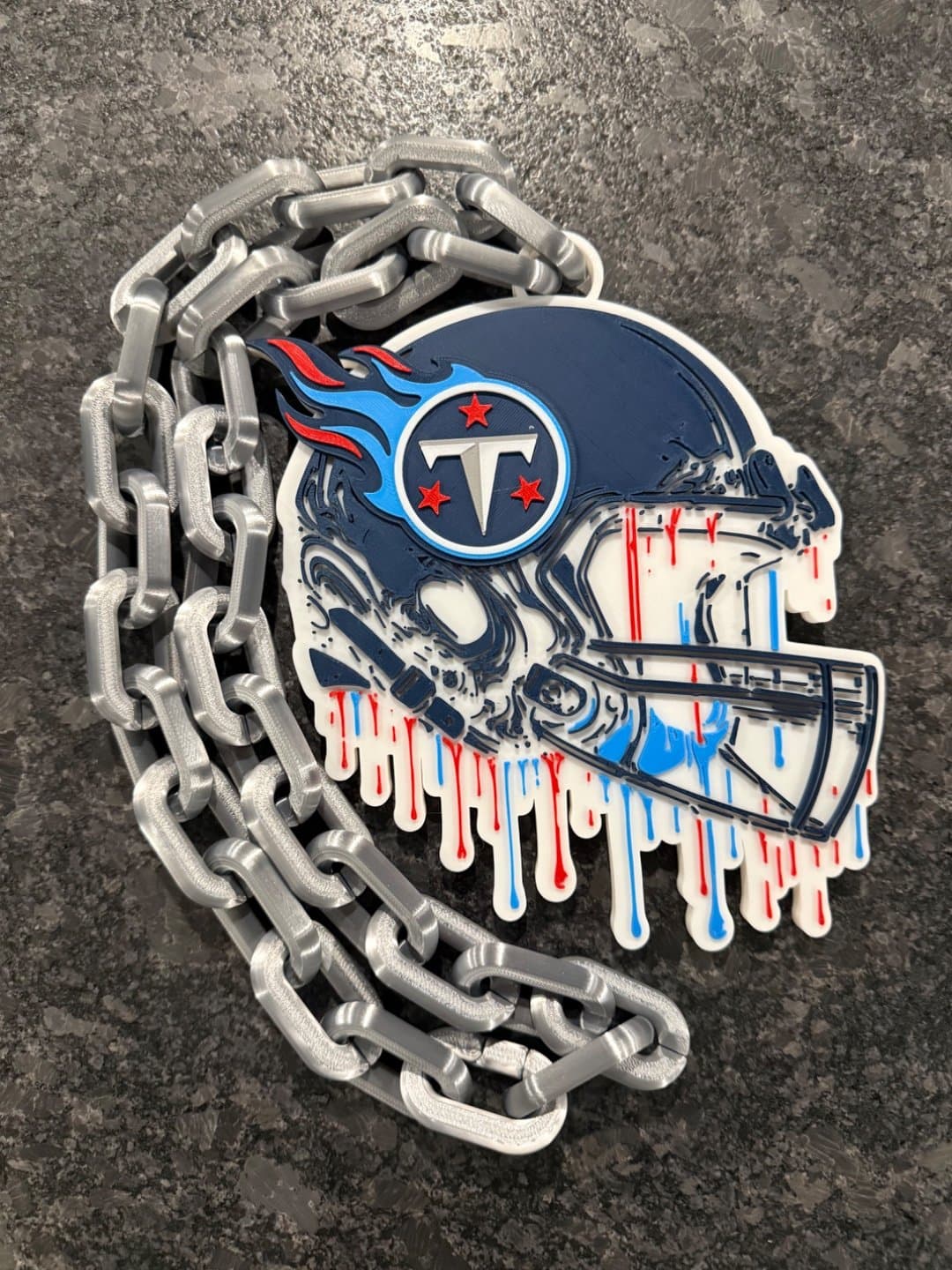 Tennessee Titans Drip Style hype fan chain necklace! - Image 1