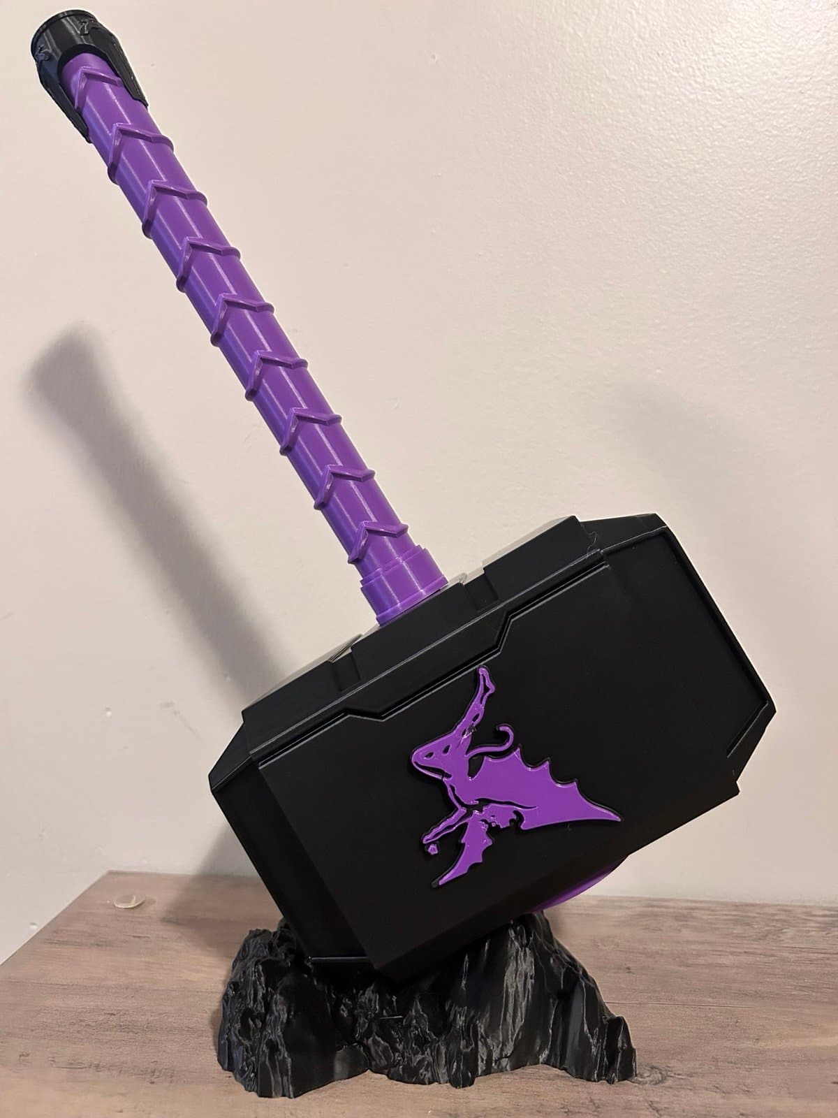 Black Sabbath themed Mjolnir Thor's Hammer - 3D Printed Fan Art - ozzy osbourne - Thumbnail 2