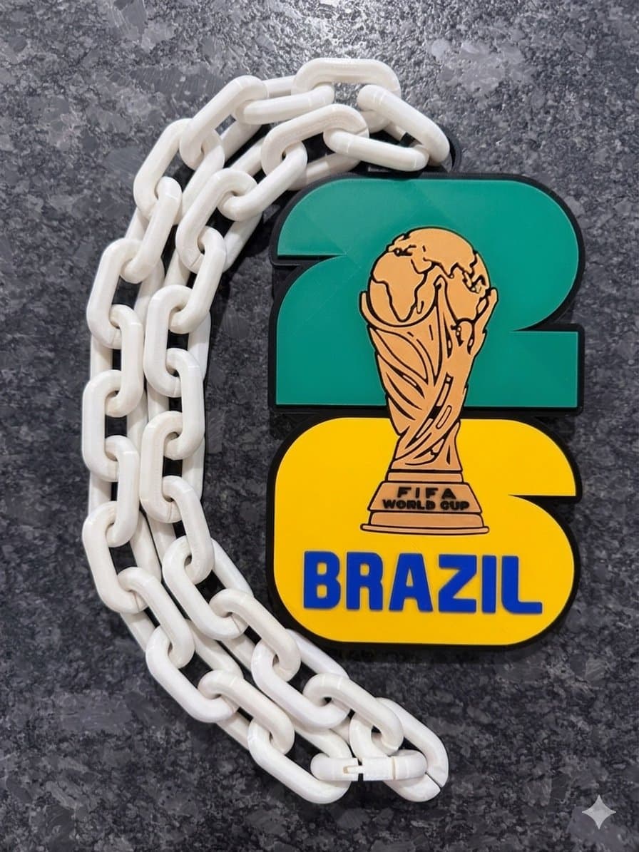 Brazil 2026 World Cup Hype Chain necklace - Image 1