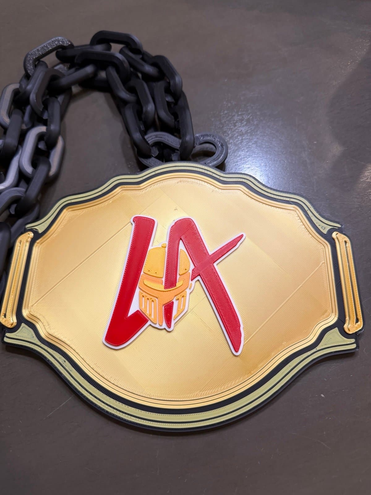 LA Knight WWE championship belt hype fan chain OR desk display! Pick one! - Thumbnail 3