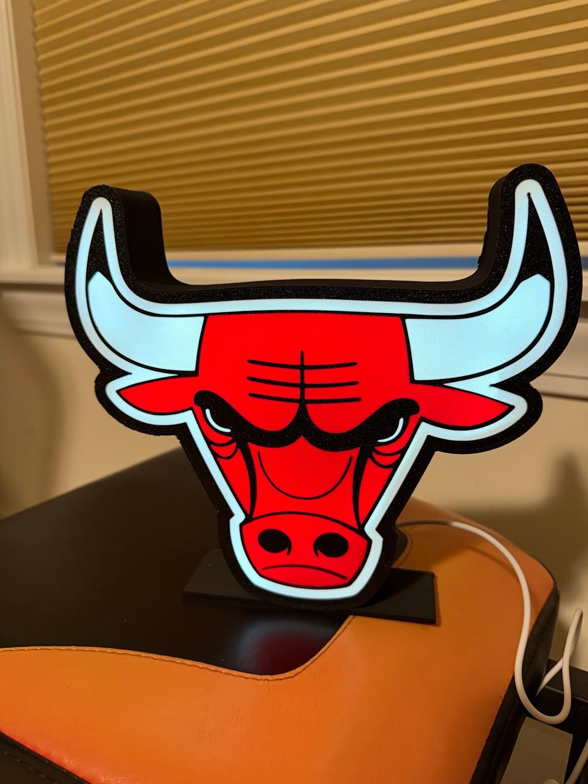 Chicago Bulls LED light box! Desk stand or wall mount available. - Thumbnail 3