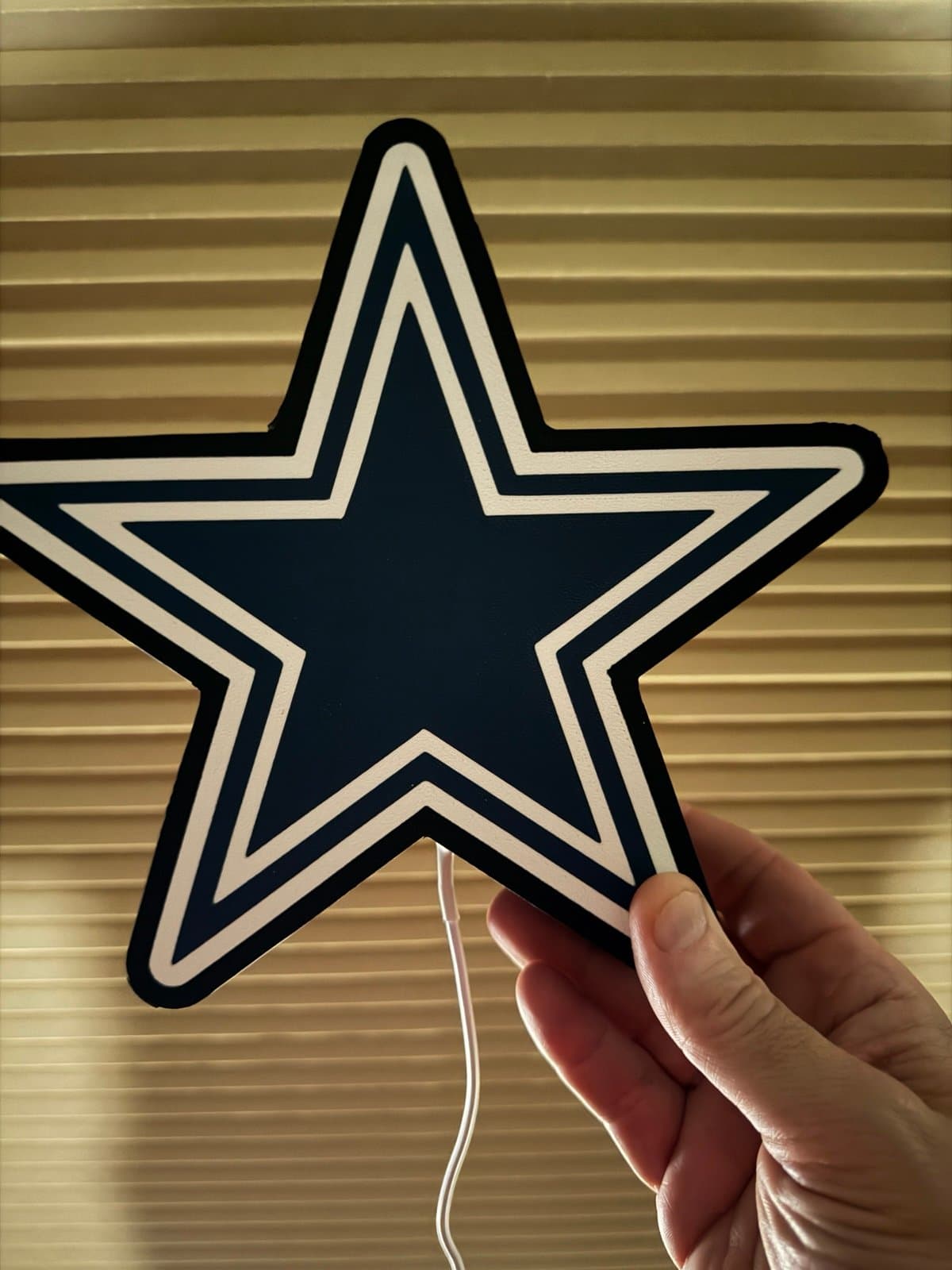 Dallas cowboys light box - LED lights installed! Wall mount or desk stand! - Thumbnail 2