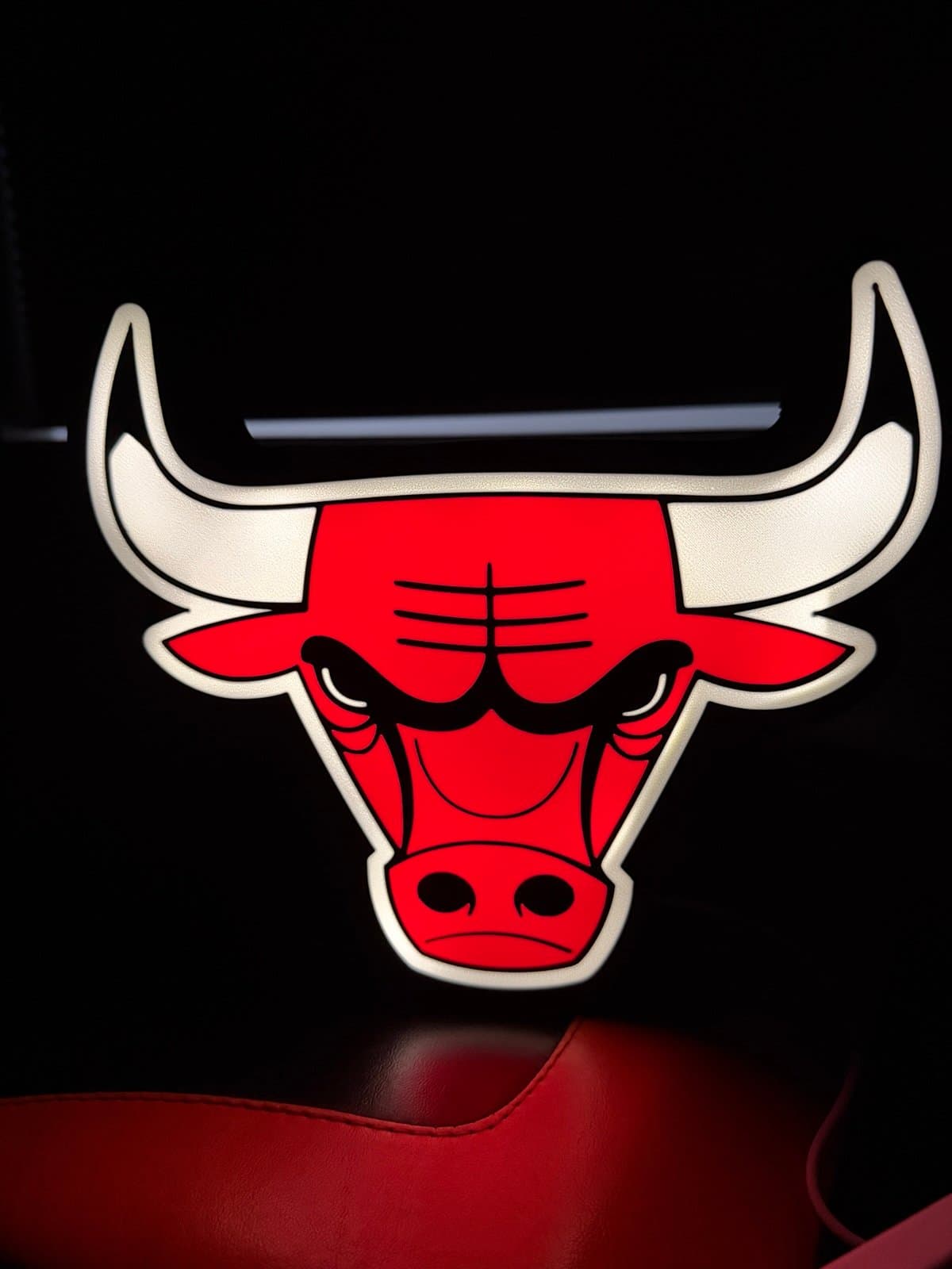 Chicago Bulls LED light box! Desk stand or wall mount available. - Image 1