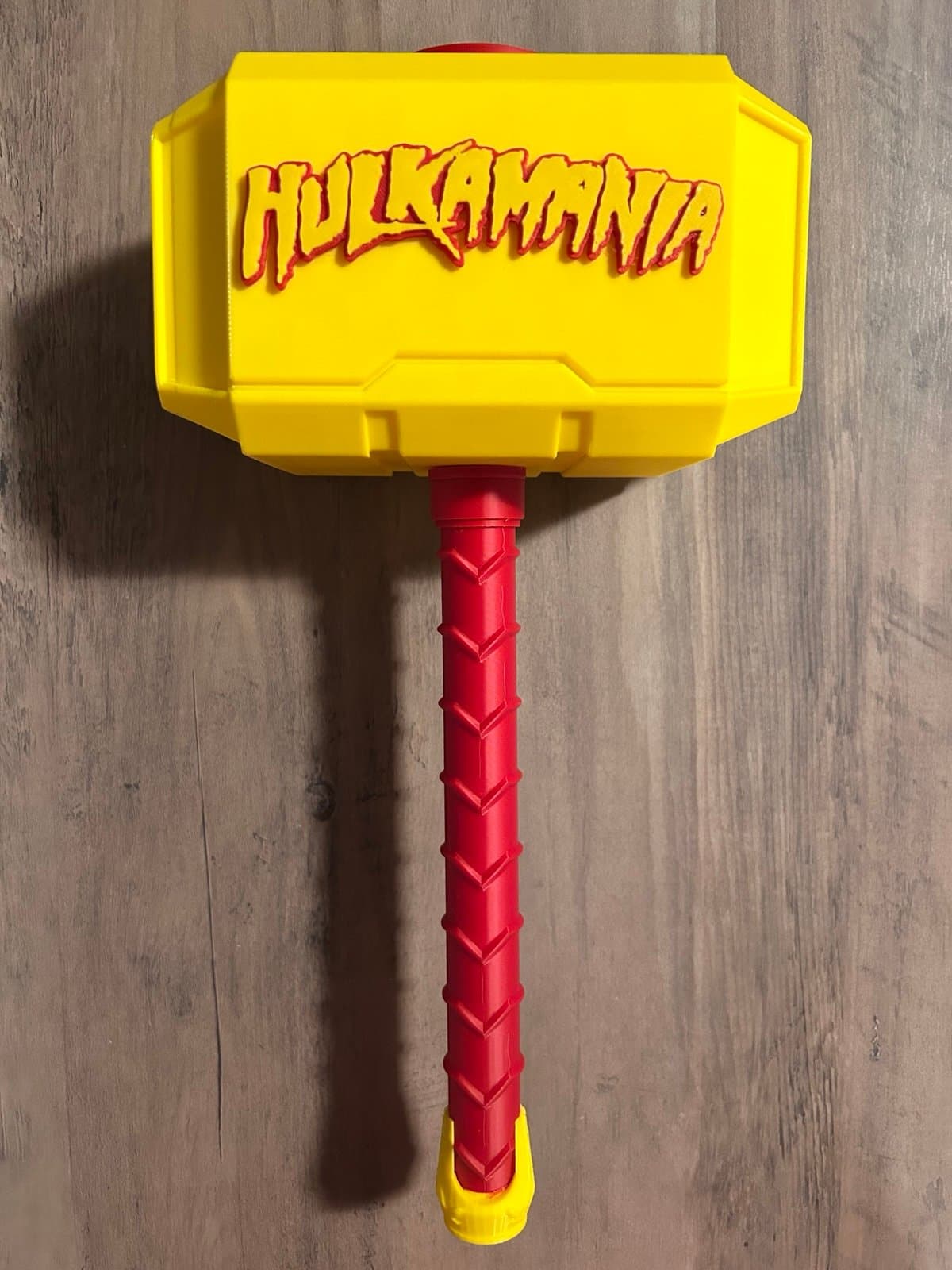 Hulk Hogan themed Mjolnir Thor's Hammer - 3D Printed Fan Art- WWE Wrestling - Image 1