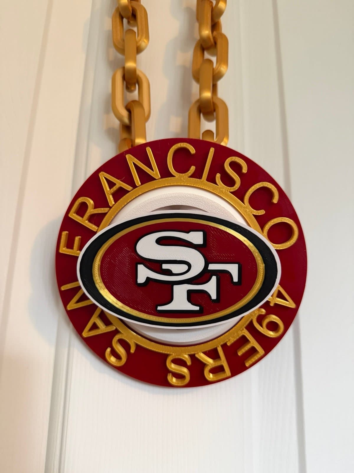 San Francisco 49ers spinning hype fan chain necklace - Thumbnail 2