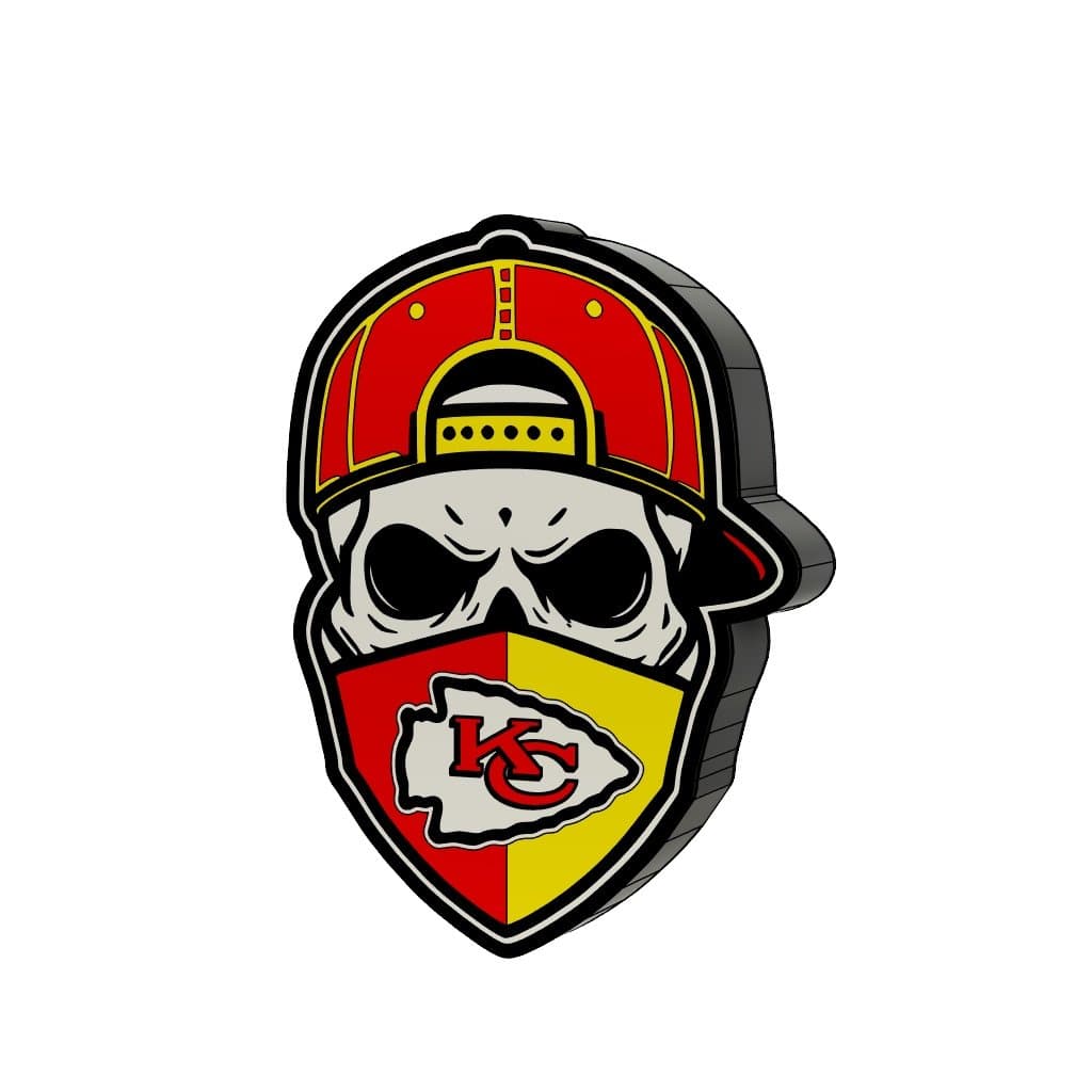 Kansas City Chiefs - Fan Till I Die - Light Box with LED lights installed - Thumbnail 2