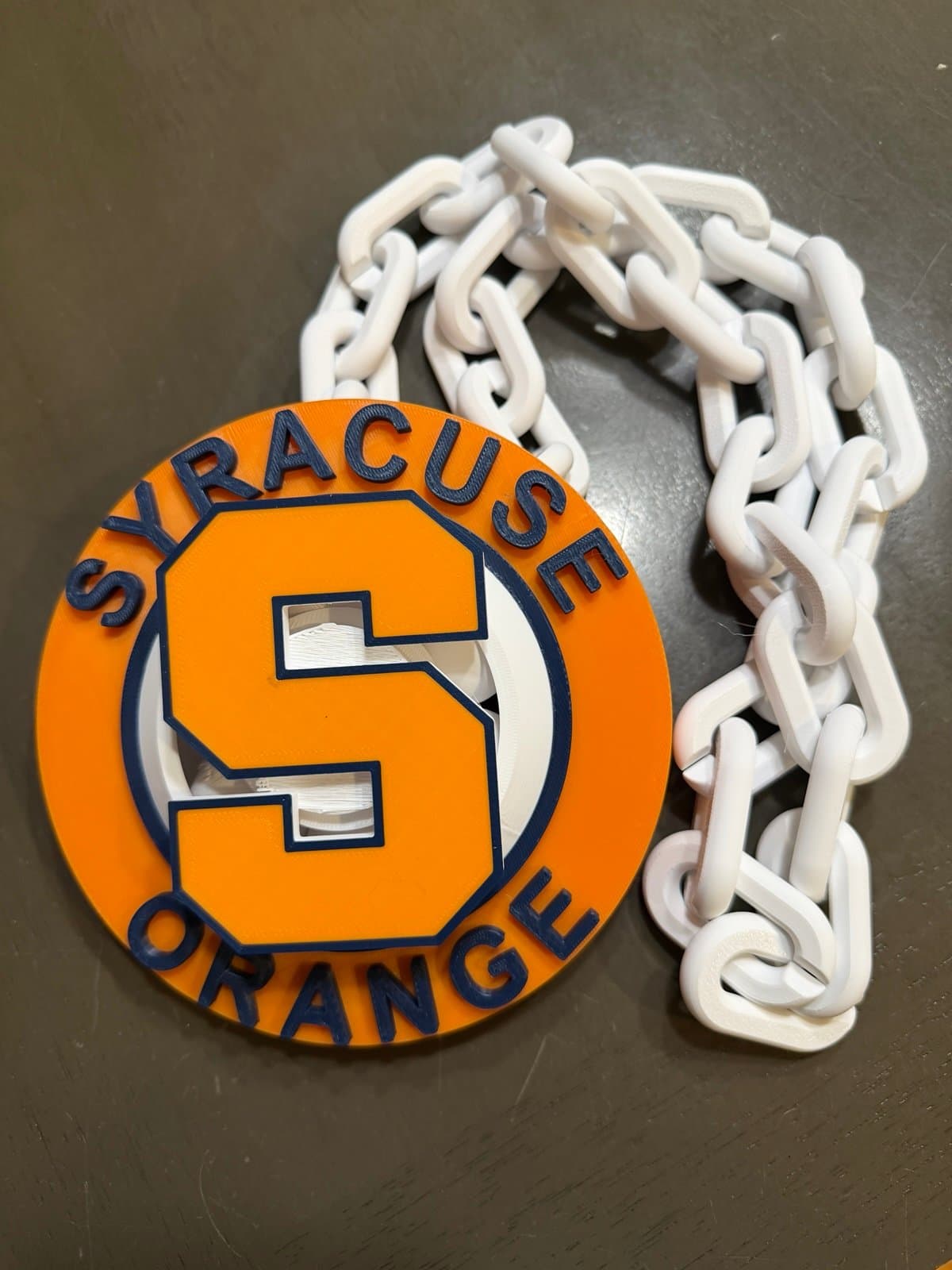Syracuse University spinning hype fan chain necklace - Thumbnail 2