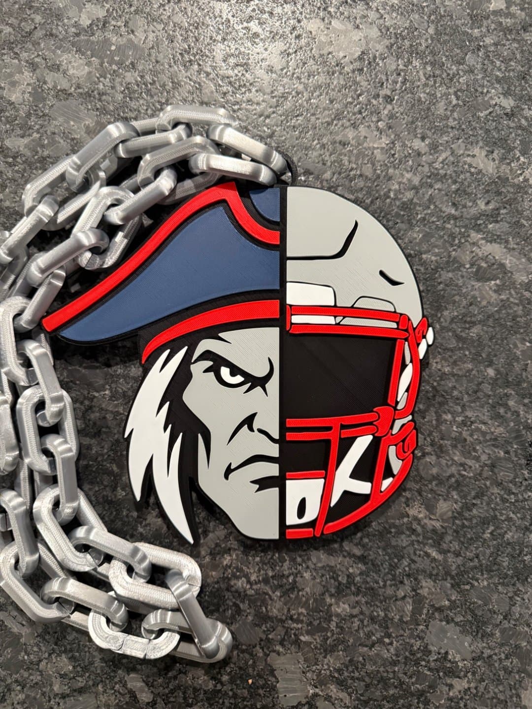 New England Patriots Split Identity Hype Chain necklace - Image 1