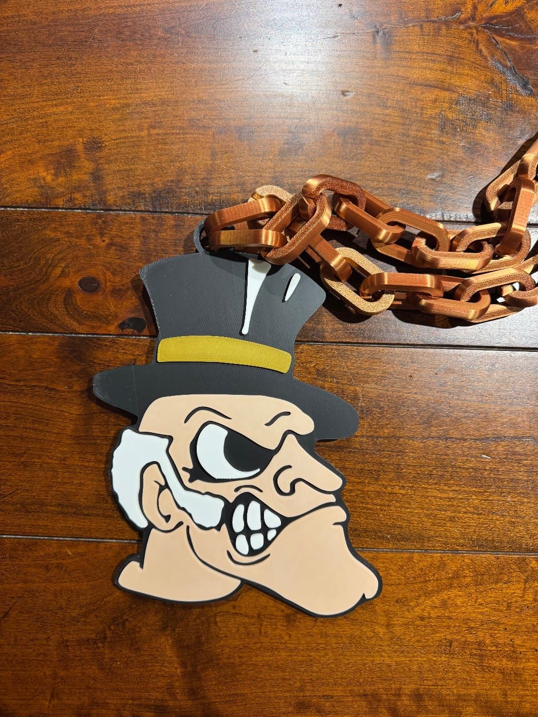 Wake Forest Oversized Necklace Demon Deacon Logo! - Image 1