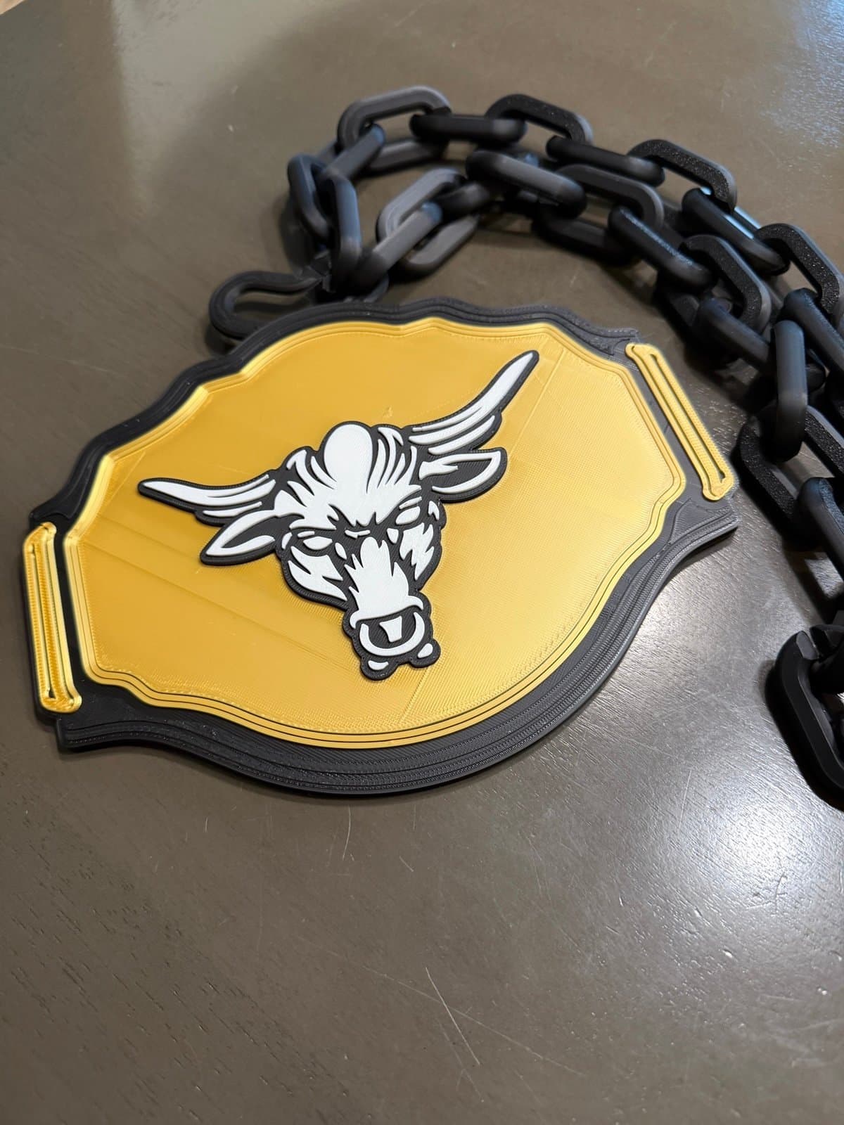 The Rock WWE championship belt hype fan chain OR desk display! Pick one! - Thumbnail 4
