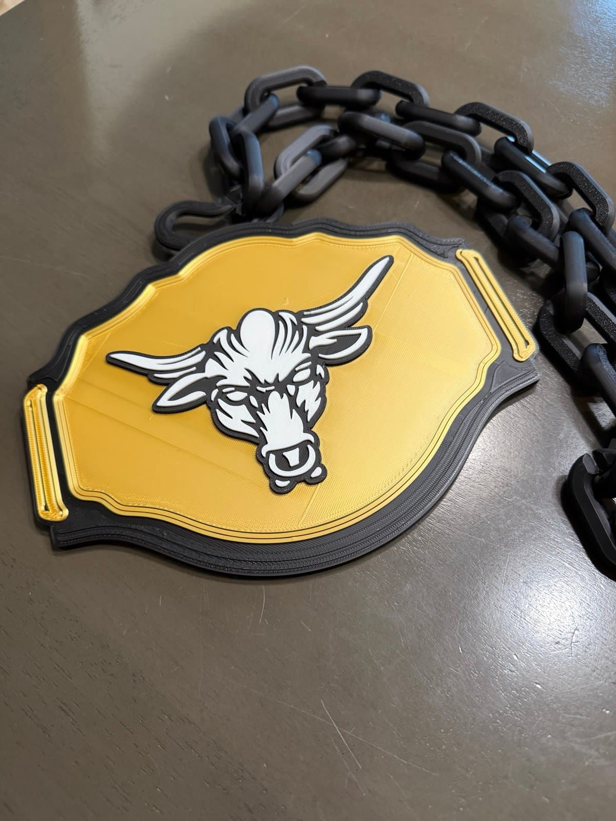 The Rock WWE championship belt hype fan chain OR desk display! Pick one! - Image 1