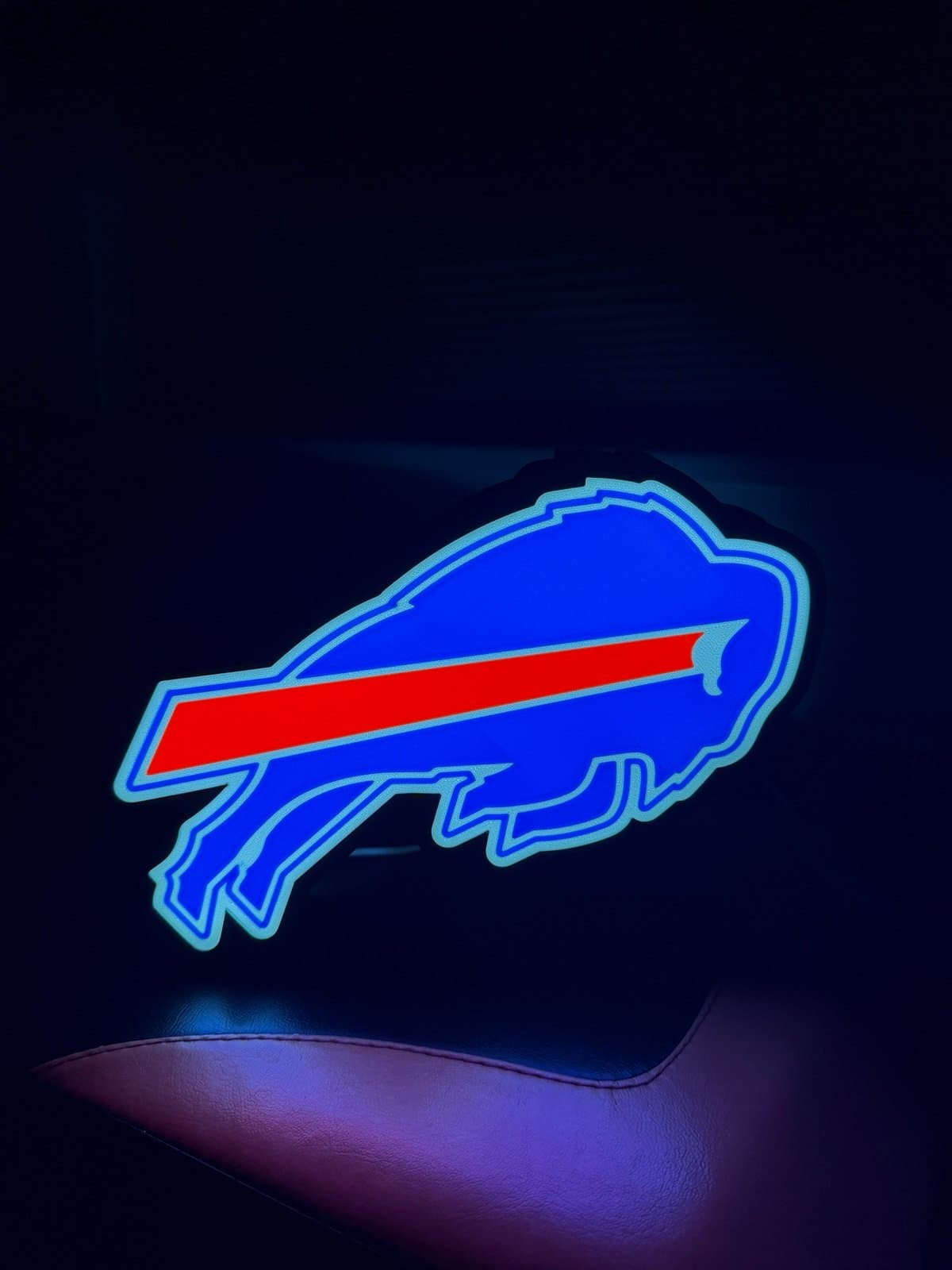 Buffalo Bills LED light box - choice of desk stand or wall mount available - Image 1
