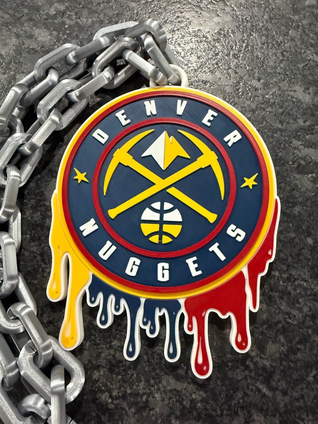 Denver Nuggets drip style hype chain necklace - Image 1