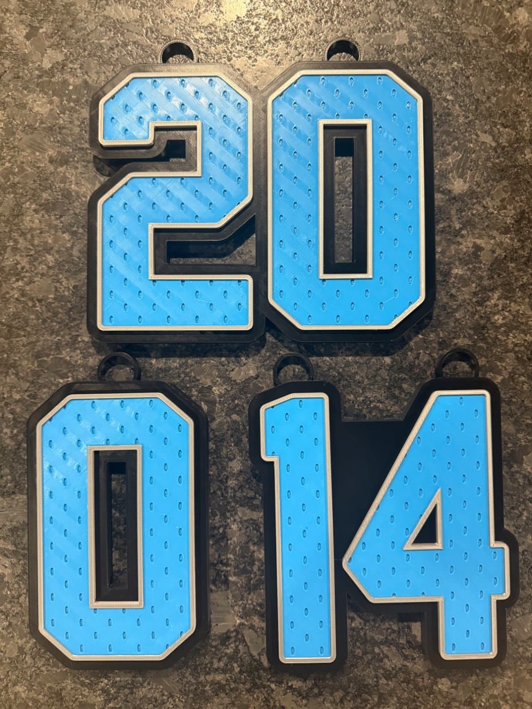 Custom Jersey Numbers Turnover Chain! You pick the numbers and colors! - Image 1