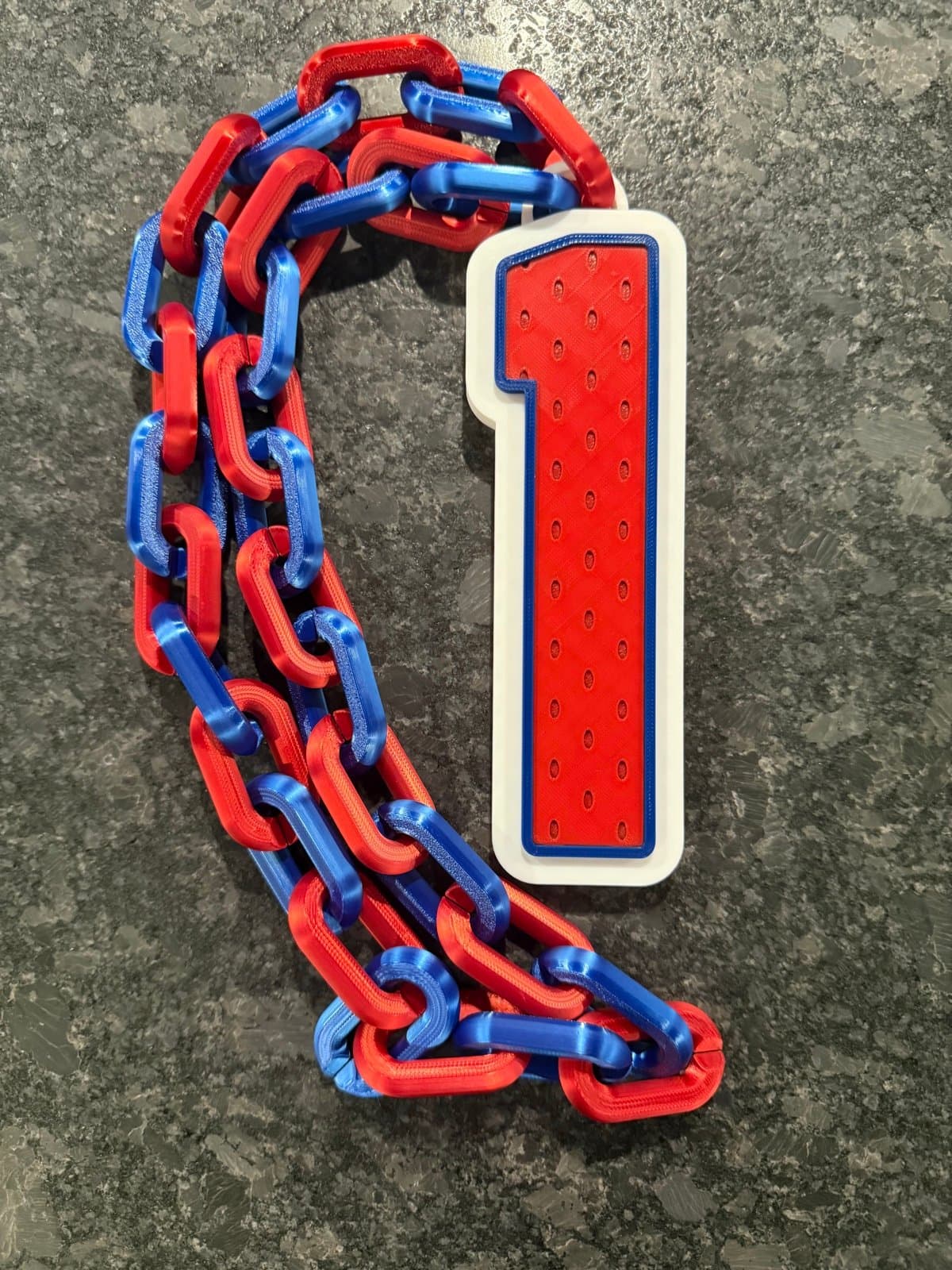 Custom Jersey Numbers Turnover Chain! You pick the numbers and colors! - Thumbnail 3